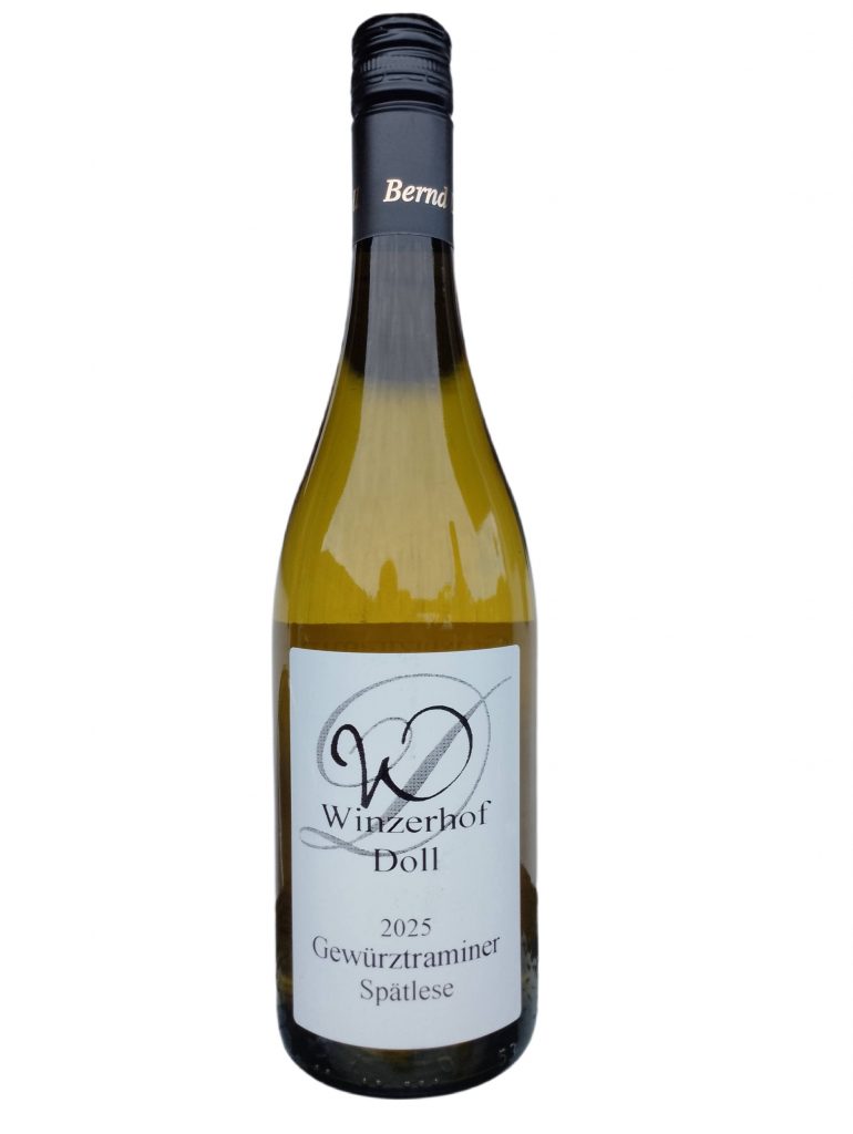 2025er Gewürztraminer Spätlese 0,75L,  13,5 %vol. Alkohol