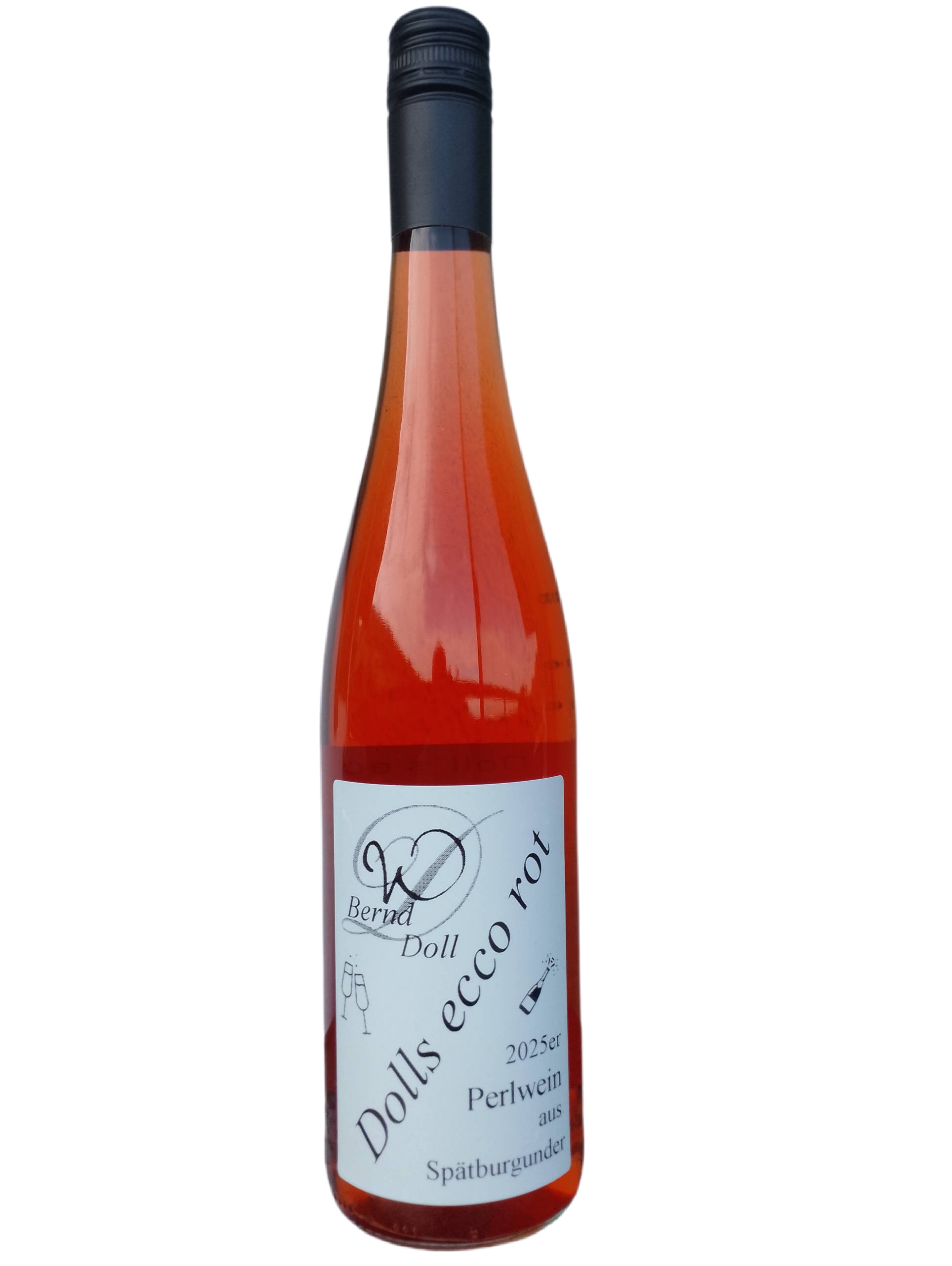 „NEU 2025“ – Doll´s ecco Perlwein rot 0,75L Schlegelflasche