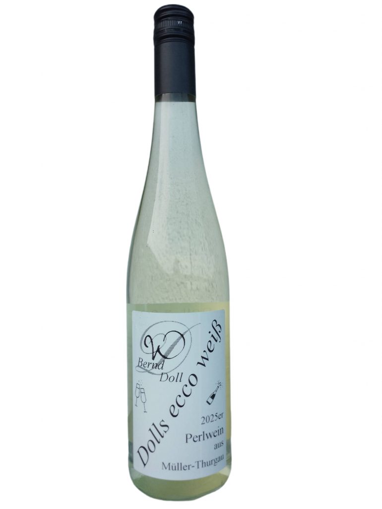 "NEU 2025" - Doll´s ecco Perlwein weiß 0,75L Schlegelflasche